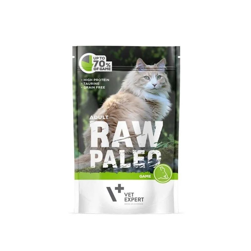 VETEXPERT Raw Paleo Adult Cat Venison - wet cat food - 100 g