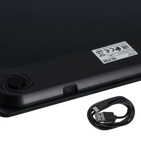 Bathroom scale ADLER AD 8194b rechargeable USB-C Black