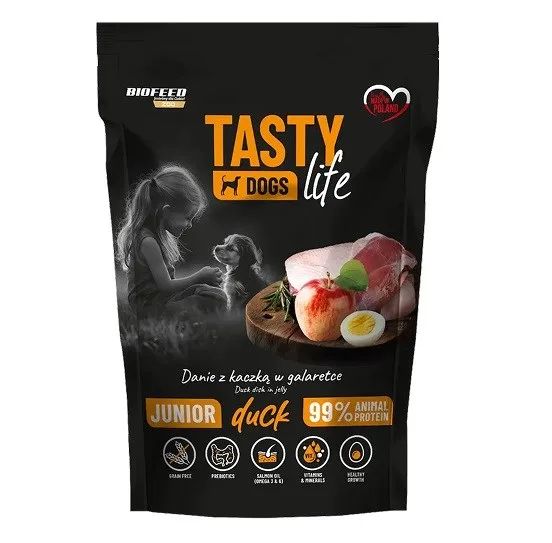 BIOFEED Tasty Dogs Life Junior Duck - wet dog food - 500g
