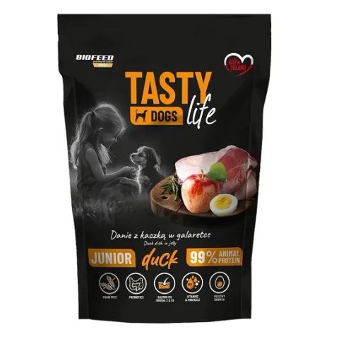 BIOFEED Tasty Dogs Life Junior Duck - wet dog food - 500g