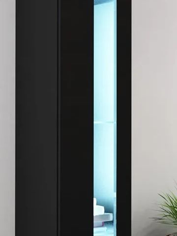 Cama Shelf unit VIGO NEW 180/40/30 black/black gloss