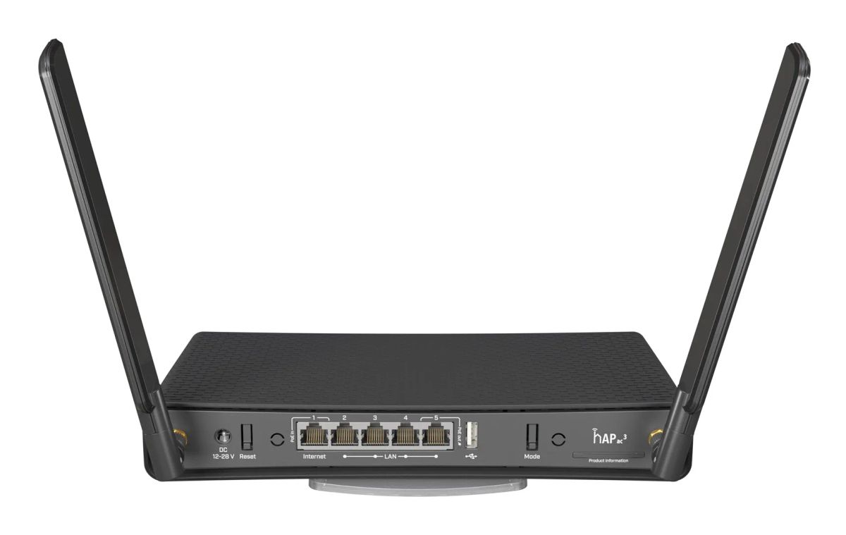 Wireless Router|MIKROTIK|Wireless Access Point|1200 Mbps|IEEE 802.3ac|USB 2.0|1 WAN|4x10/100/1000M|RBD53IG-5HACD2HND