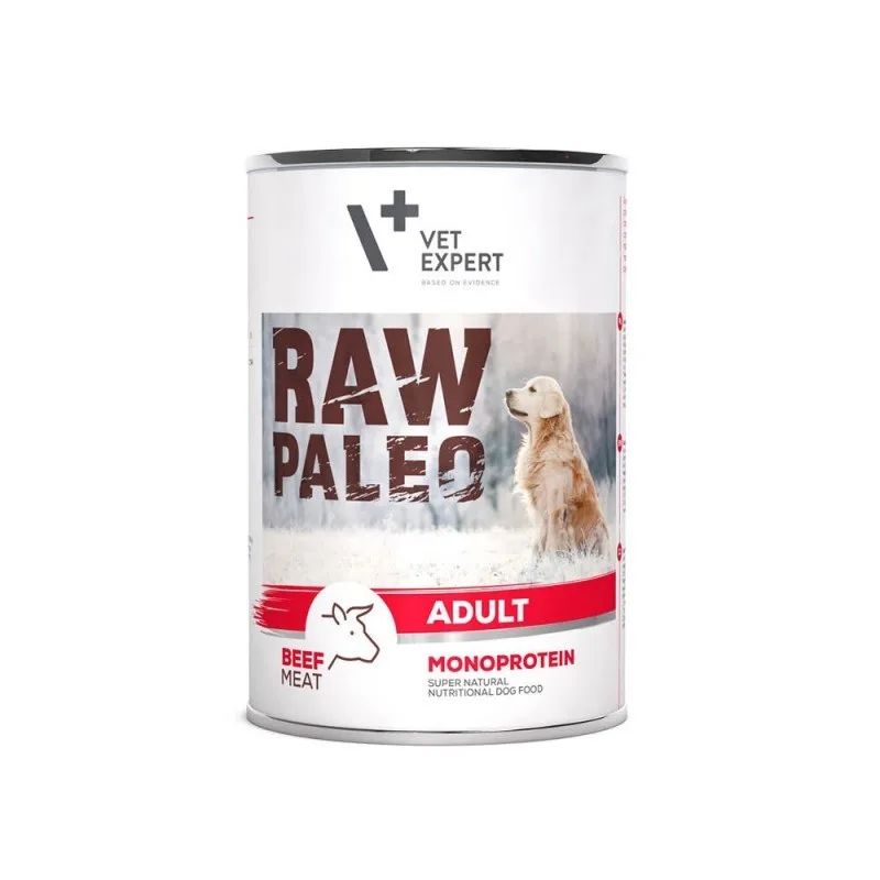 VETEXPERT Raw Paleo Adult Monoprotein Beef - wet dog food - 400 g