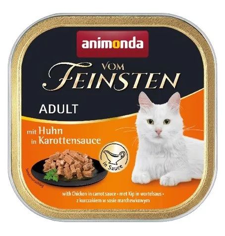 ANIMONDA Vom Feinsten Adult Chicken in carrot sauce - wet cat food - 100g